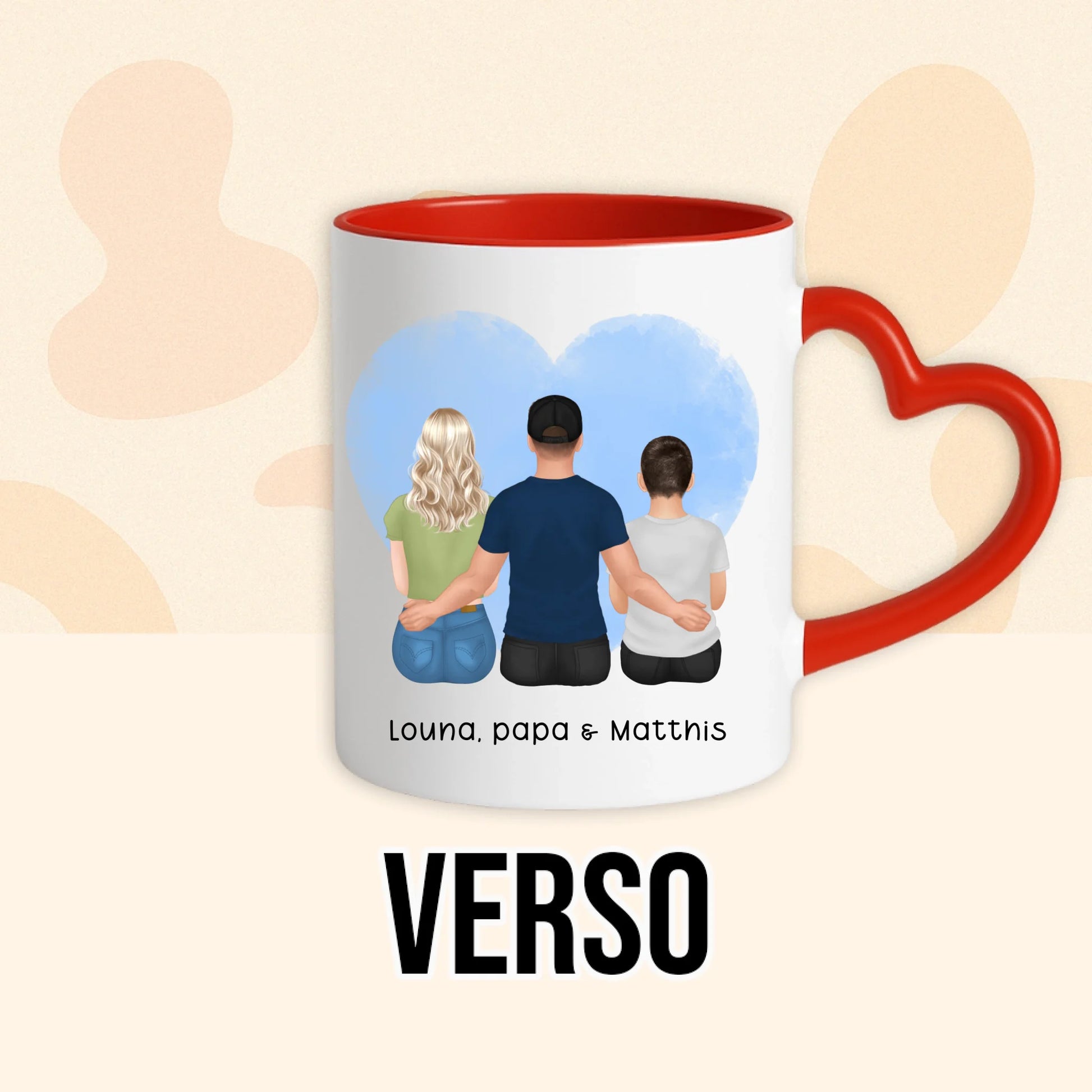 PHOTO PRODUIT TEEINBLUE VERSO MUG ROUGE