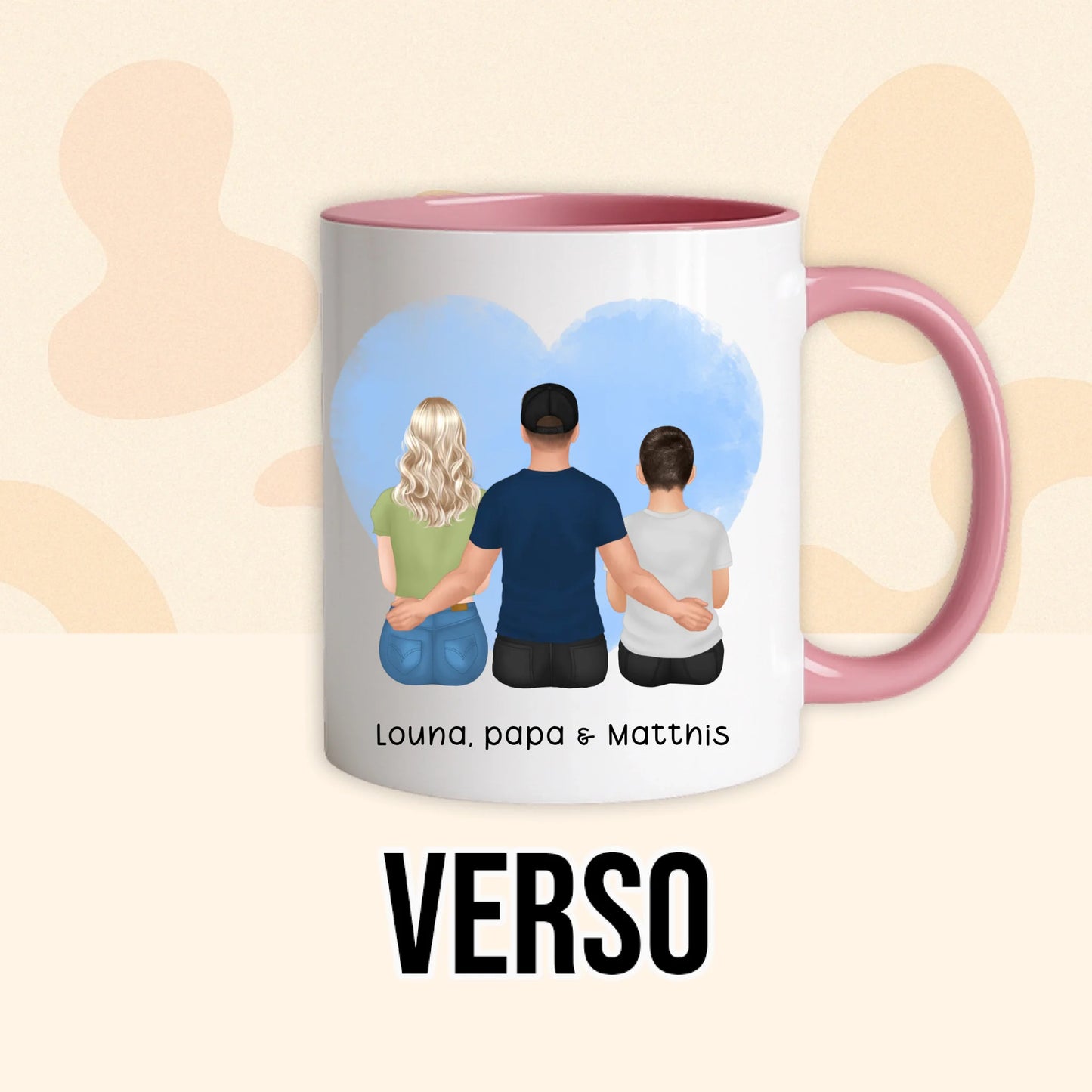 PHOTO PRODUIT TEEINBLUE VERSO MUG ROSE