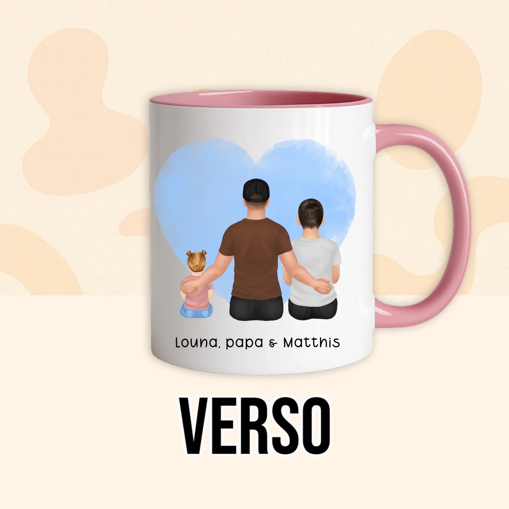 PHOTO PRODUIT TEEINBLUE VERSO MUG ROSE