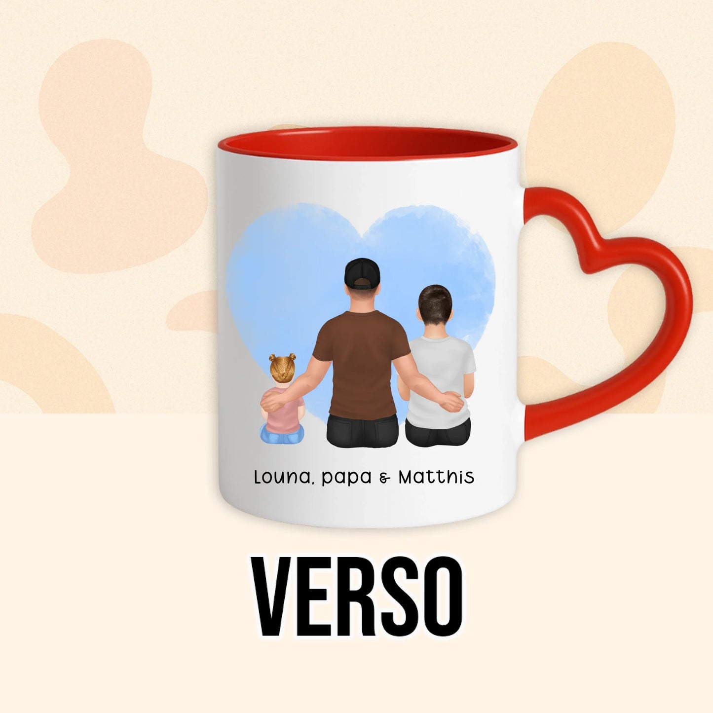 PHOTO PRODUIT TEEINBLUE VERSO MUG ROUGE
