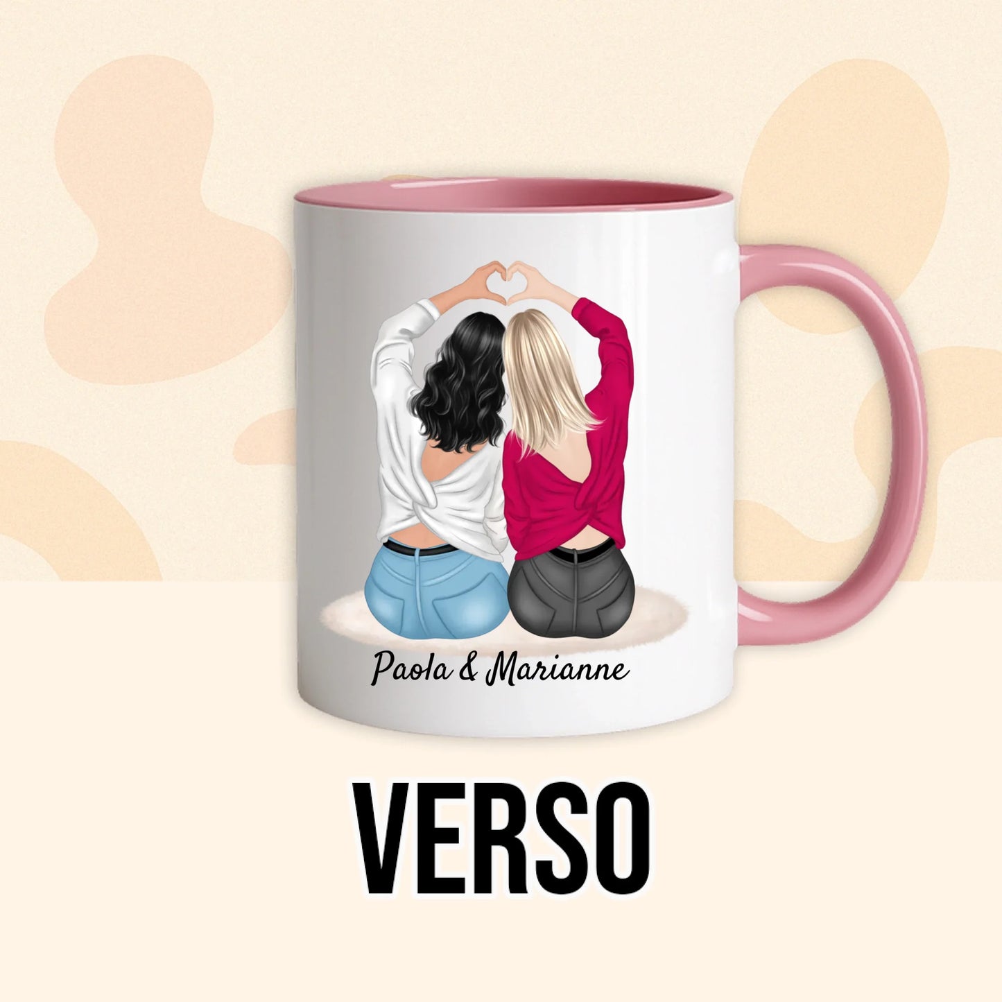PHOTO PRODUIT TEEINBLUE VERSO MUG ROSE