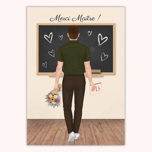 Affiche Personnalisée - Merci Maître