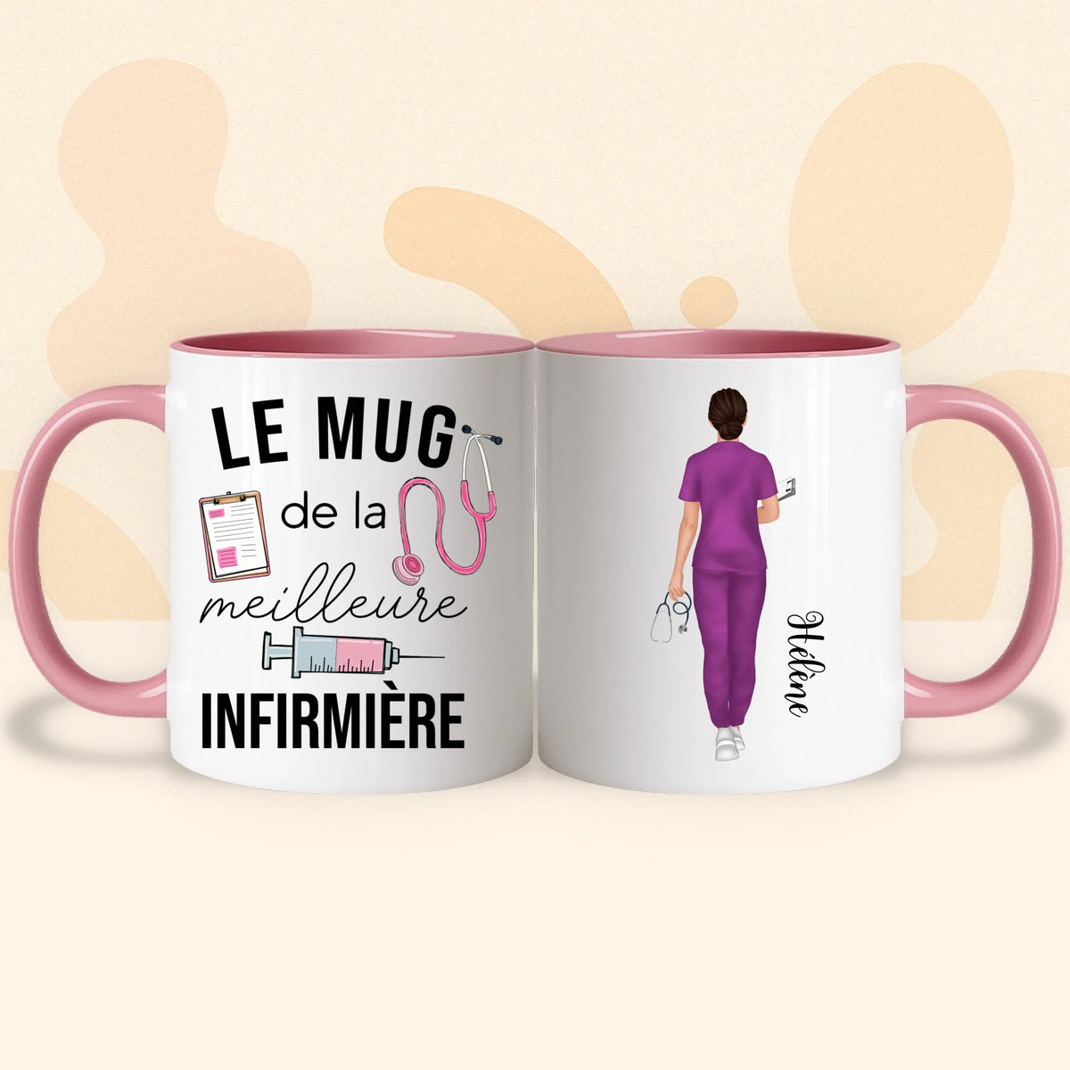 PHOTO PRODUIT TEEINBLUE MUG ROSE 2