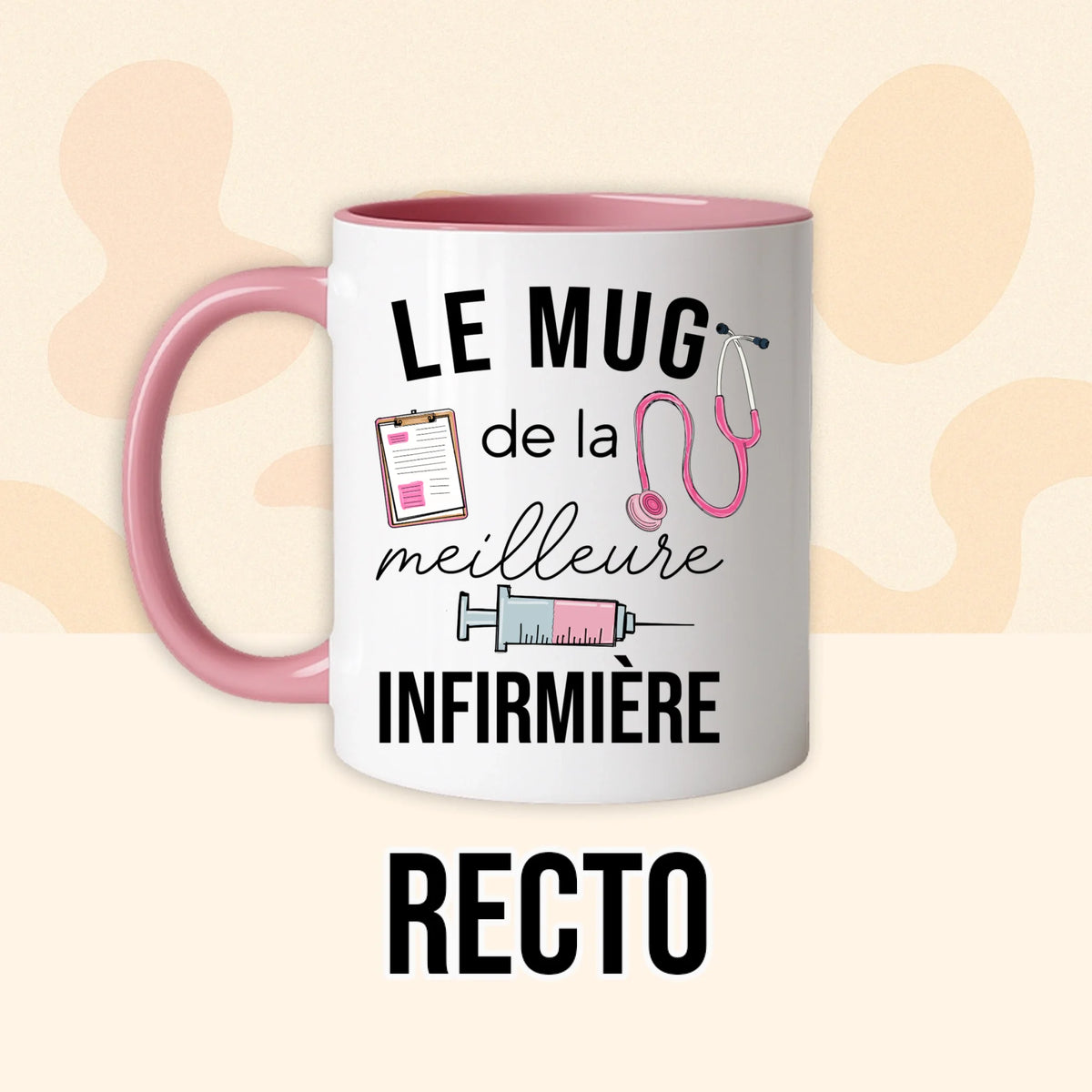 PHOTO PRODUIT TEEINBLUE RECTO MUG ROSE