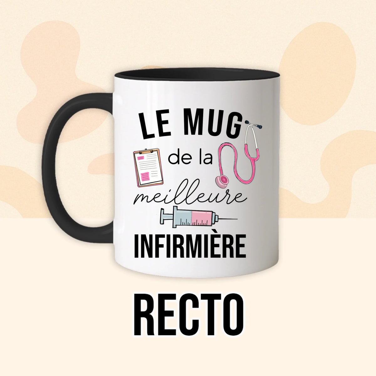 PHOTO PRODUIT TEEINBLUE RECTO MUG NOIR