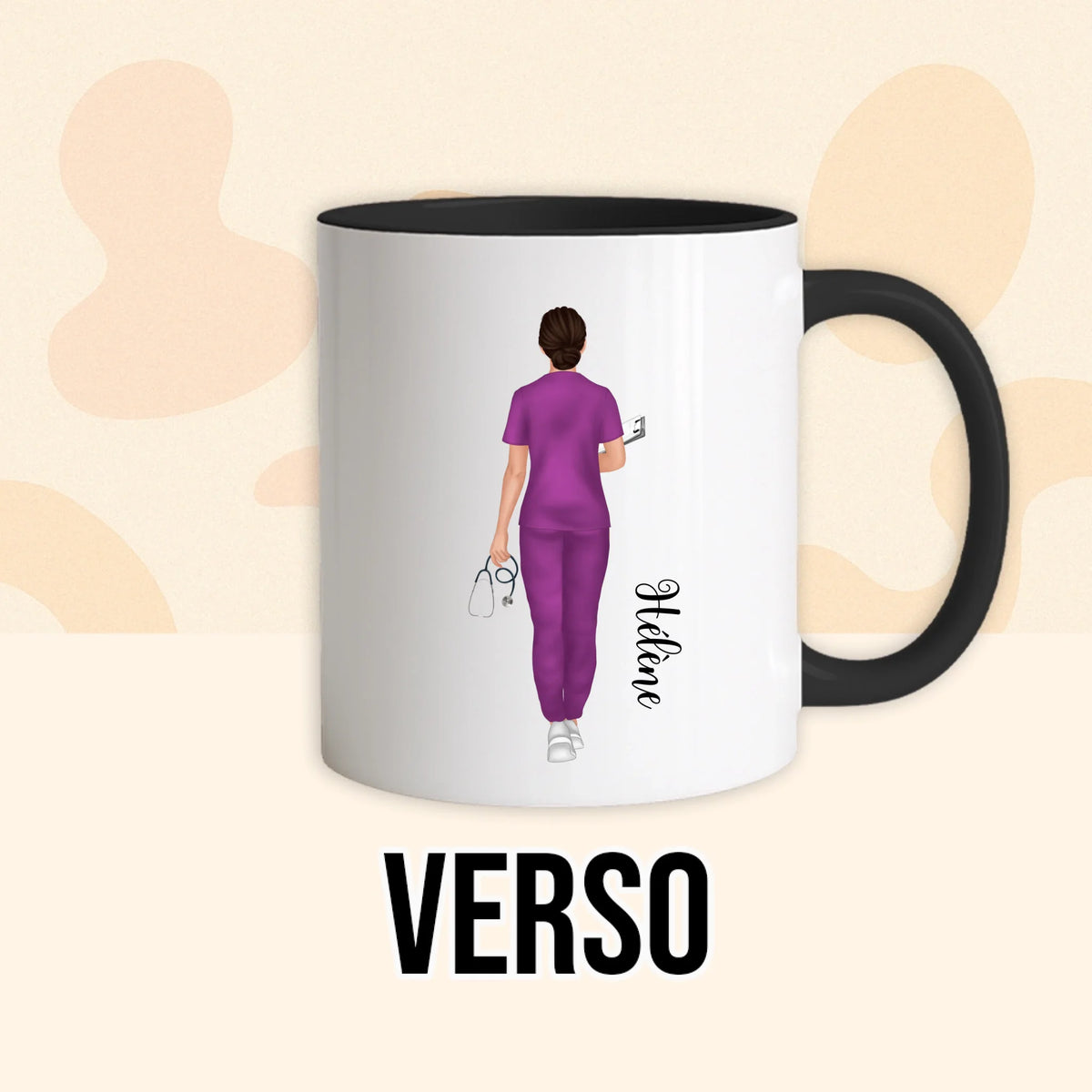 PHOTO PRODUIT TEEINBLUE VERSO MUG NOIR