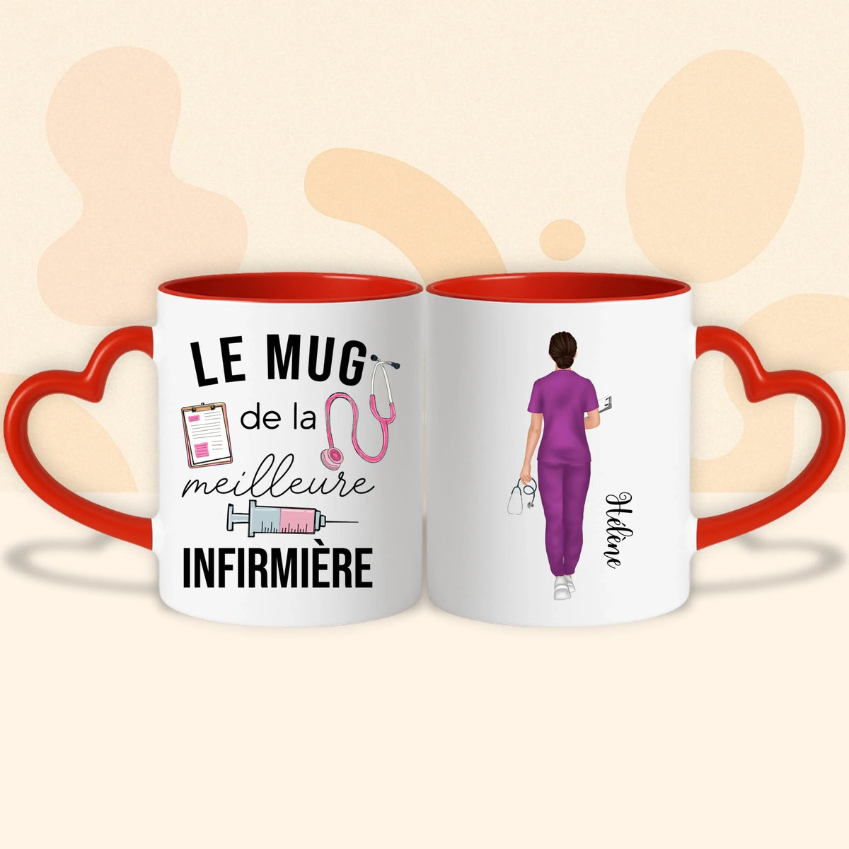 PHOTO PRODUIT TEEINBLUE MUG COEUR ROUGE 2