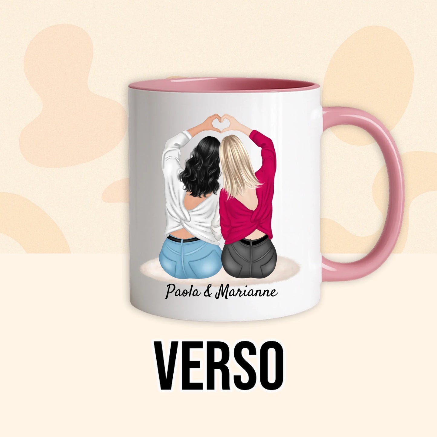 PHOTO PRODUIT TEEINBLUE VERSO MUG ROSE