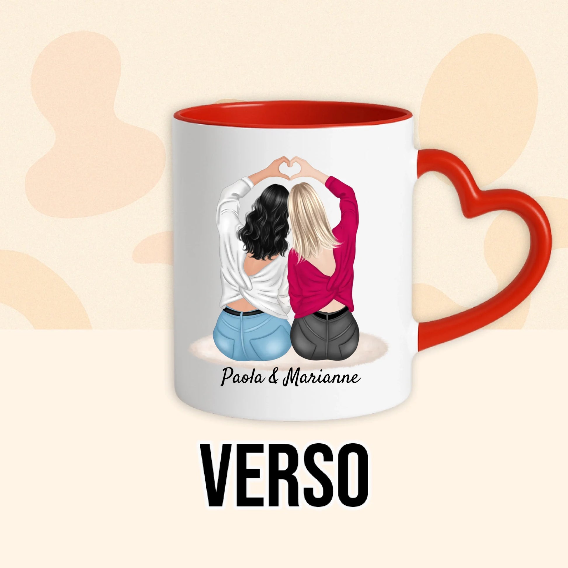 PHOTO PRODUIT TEEINBLUE VERSO MUG ROUGE