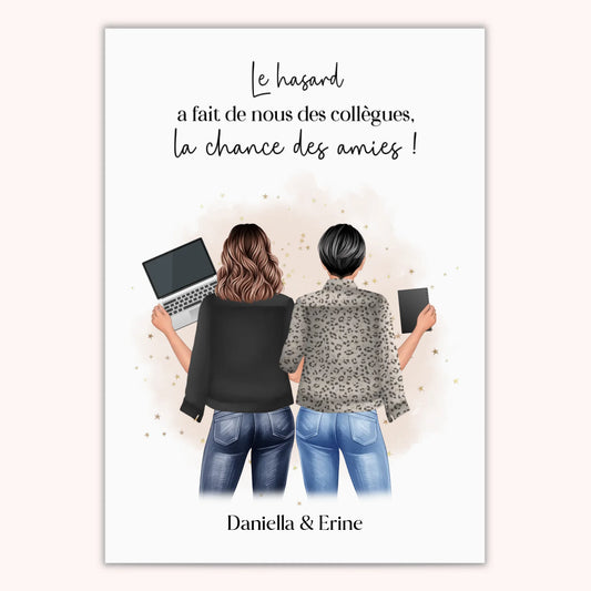 Affiche Personnalisée - 2 à 4 Collègues