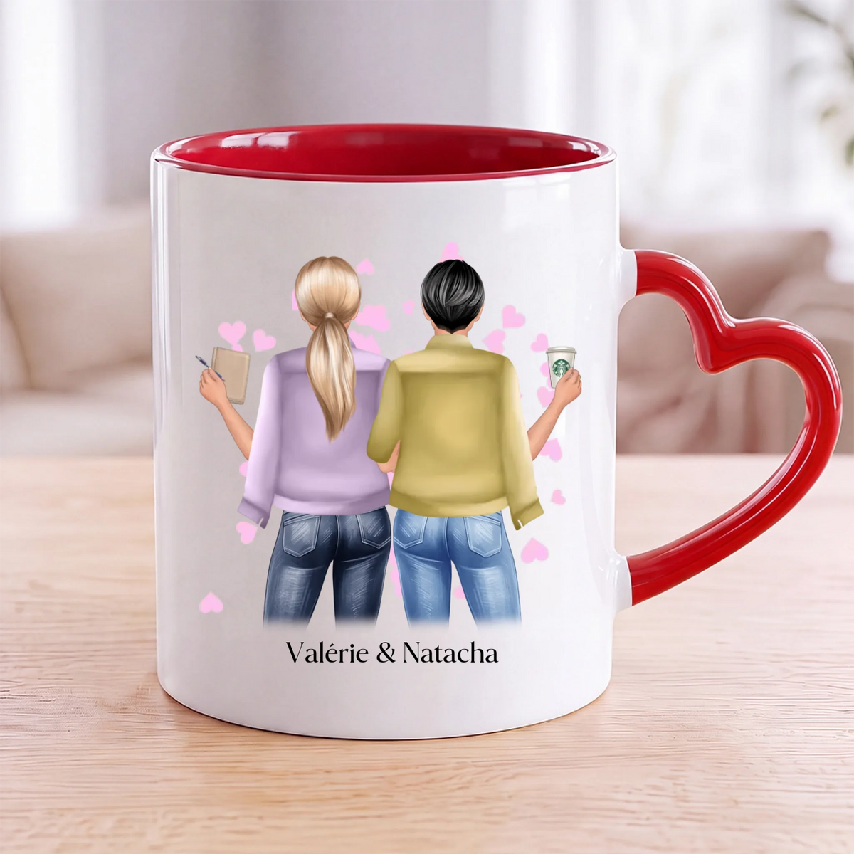 MOCKUP MUG BLANC ROUGE COEUR VERSO
