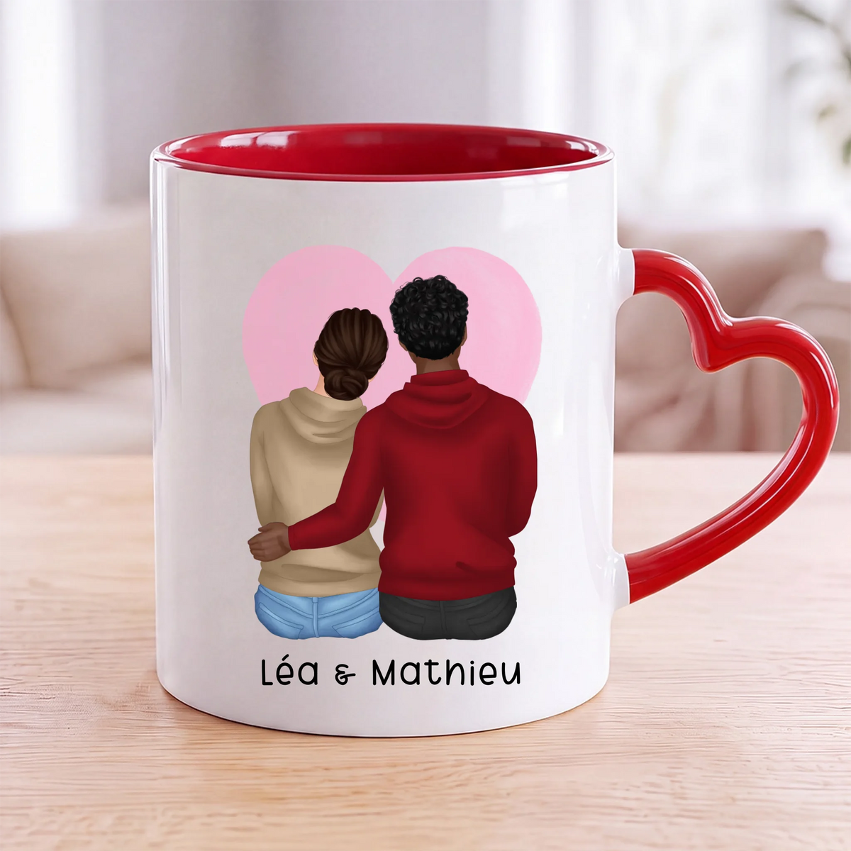 MOCKUP MUG BLANC ROUGE COEUR VERSO