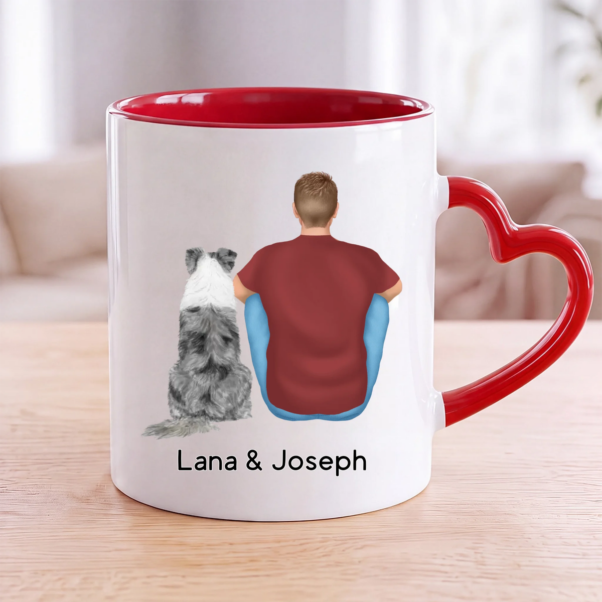 MOCKUP MUG BLANC ROUGE COEUR VERSO
