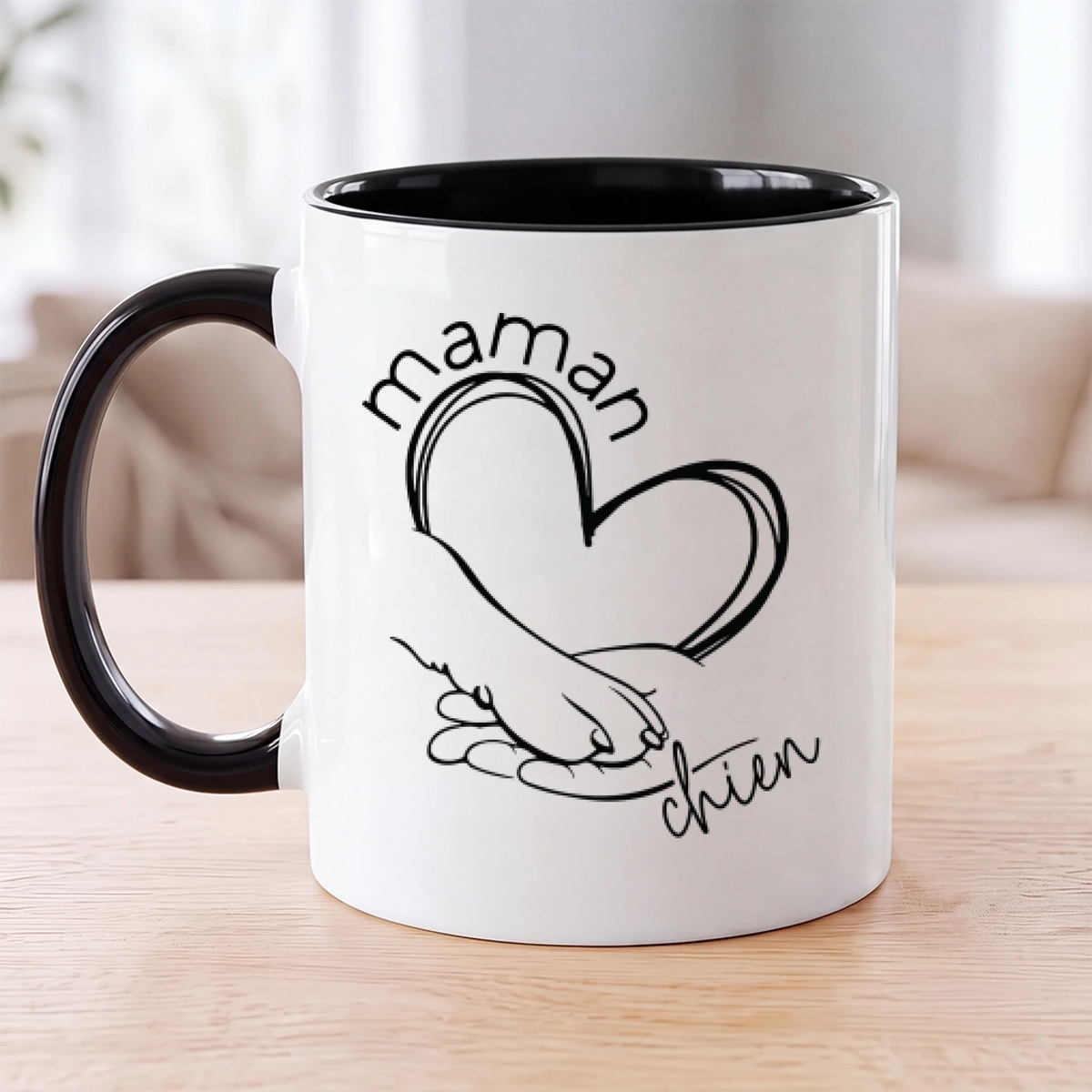 MOCKUP MUG BLANC NOIR RECTO
