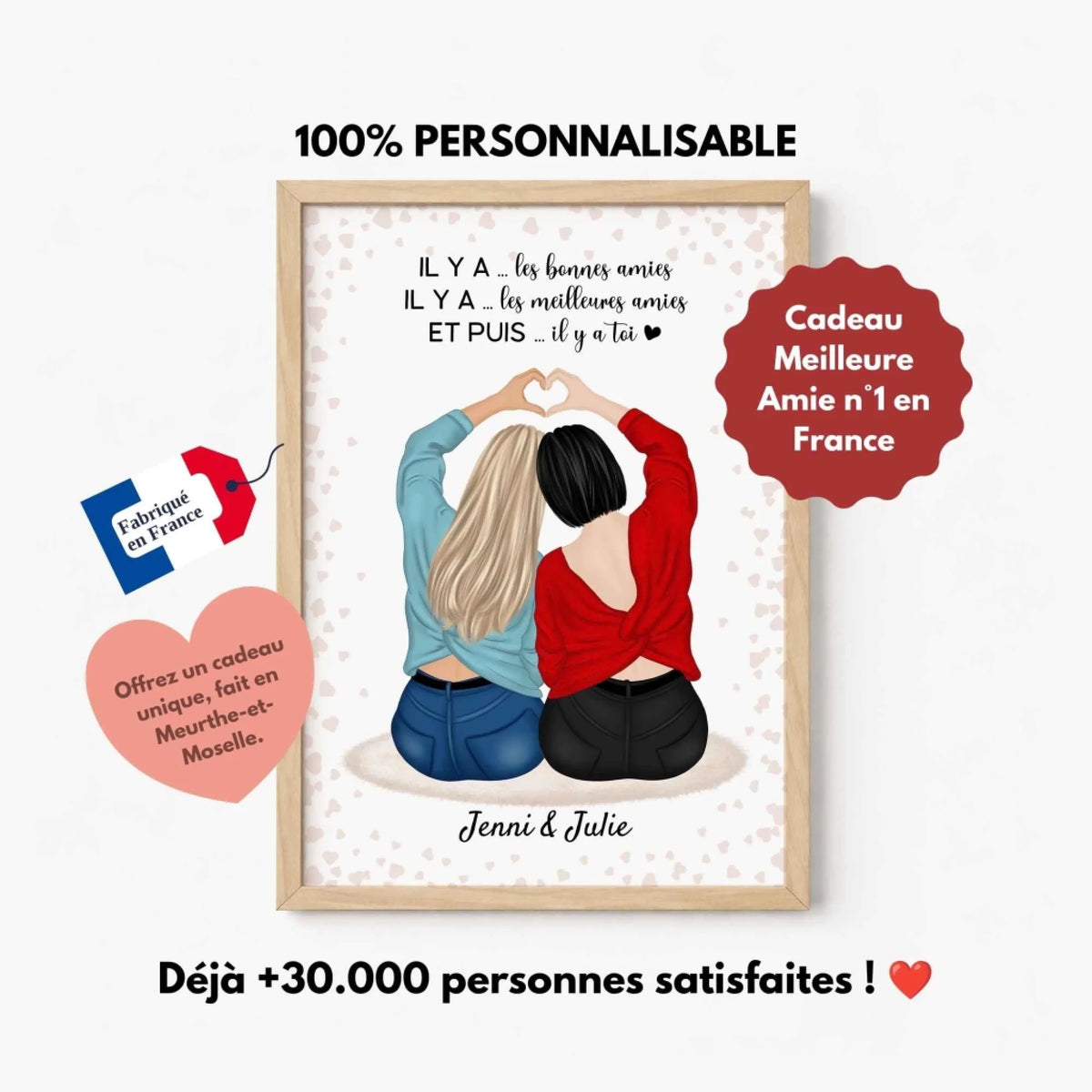 Cadeau Meilleure Amie numéro 1 en France Loofie