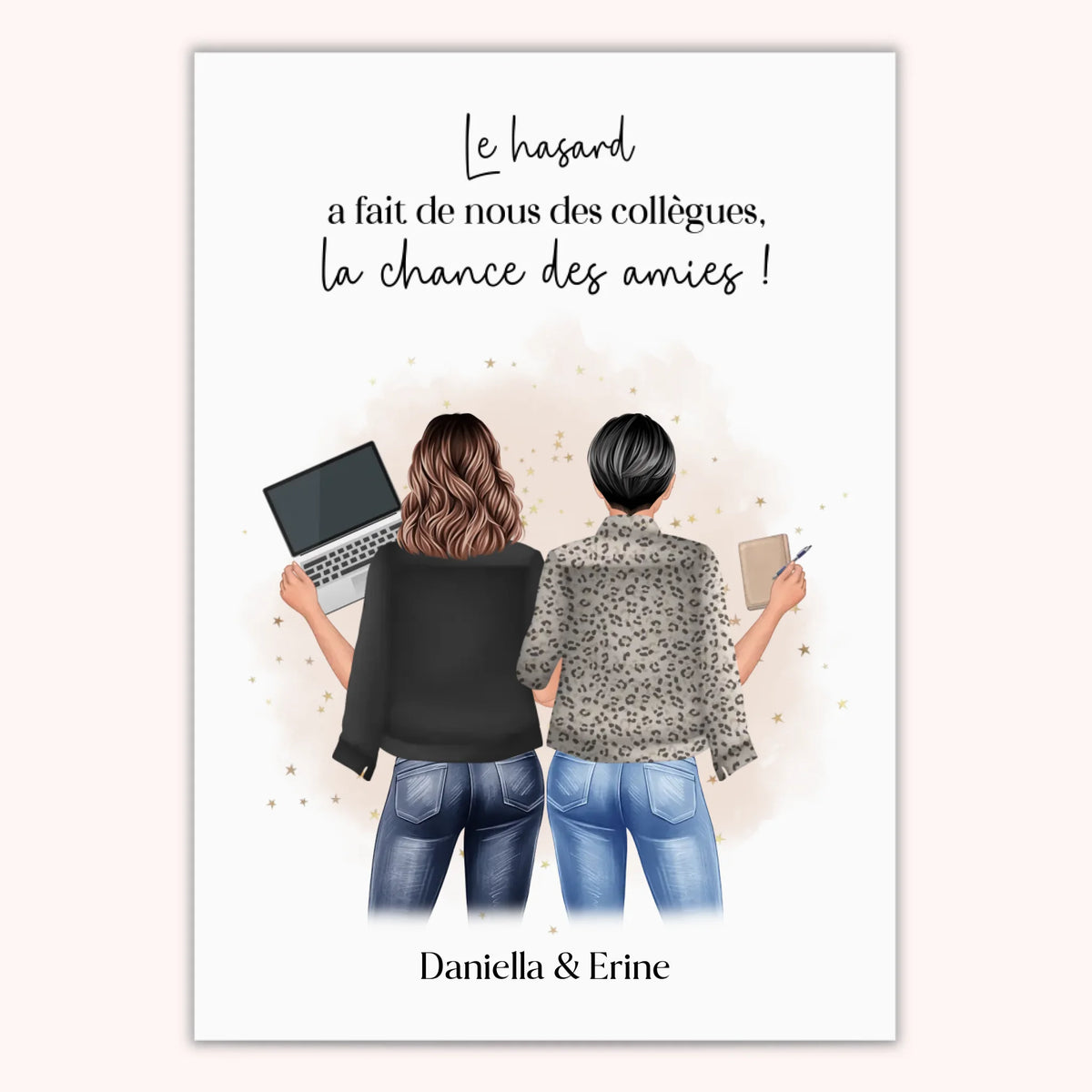 Affiche Personnalisée - 2 à 4 Collègues