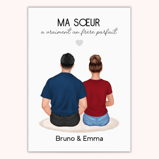 Affiche Personnalisée - Frère & Soeur