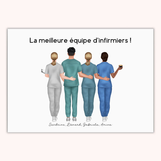 Affiche Personnalisée - Équipe médicale