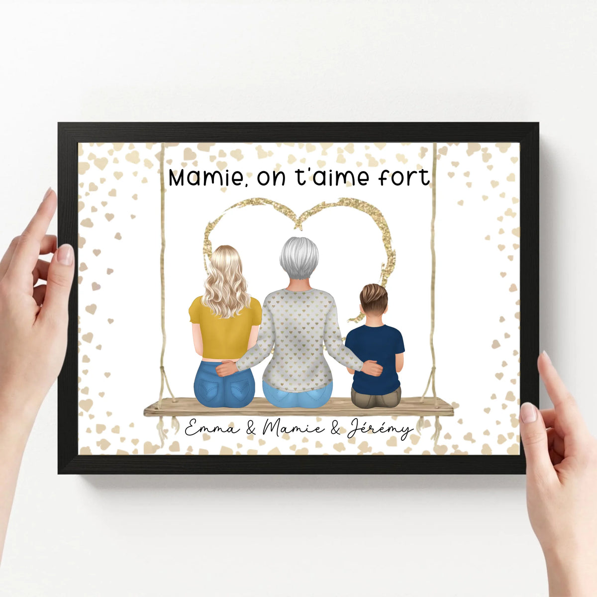 affiche personnalisé paysage avec cadre loofie