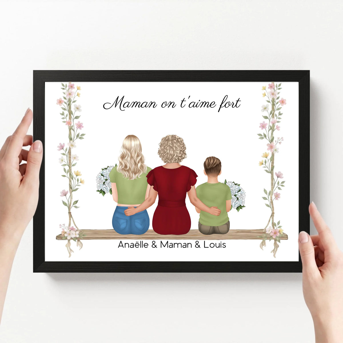 affiche personnalisé paysage avec cadre loofie