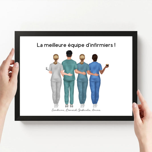 affiche personnalisé paysage avec cadre loofie