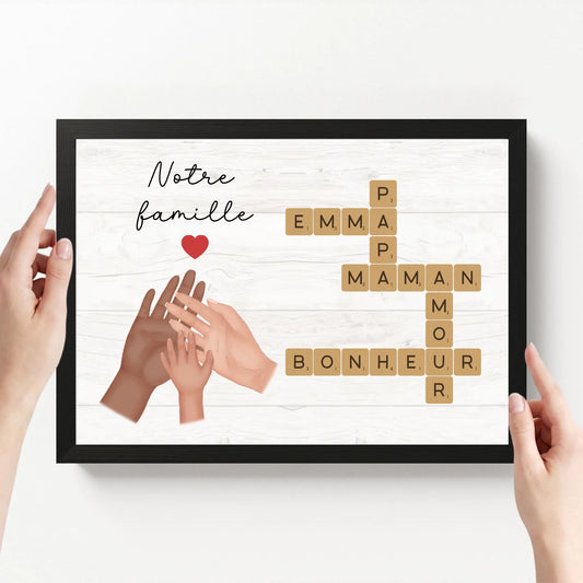 affiche personnalisé paysage avec cadre loofie