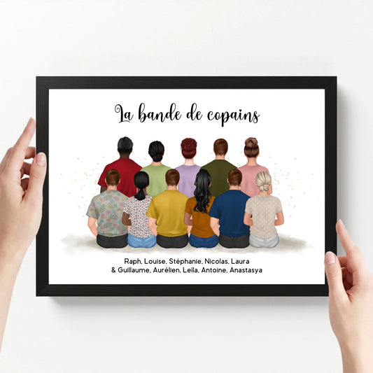 affiche personnalisé paysage avec cadre loofie
