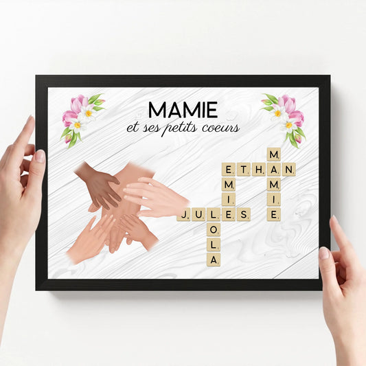affiche personnalisé paysage avec cadre loofie