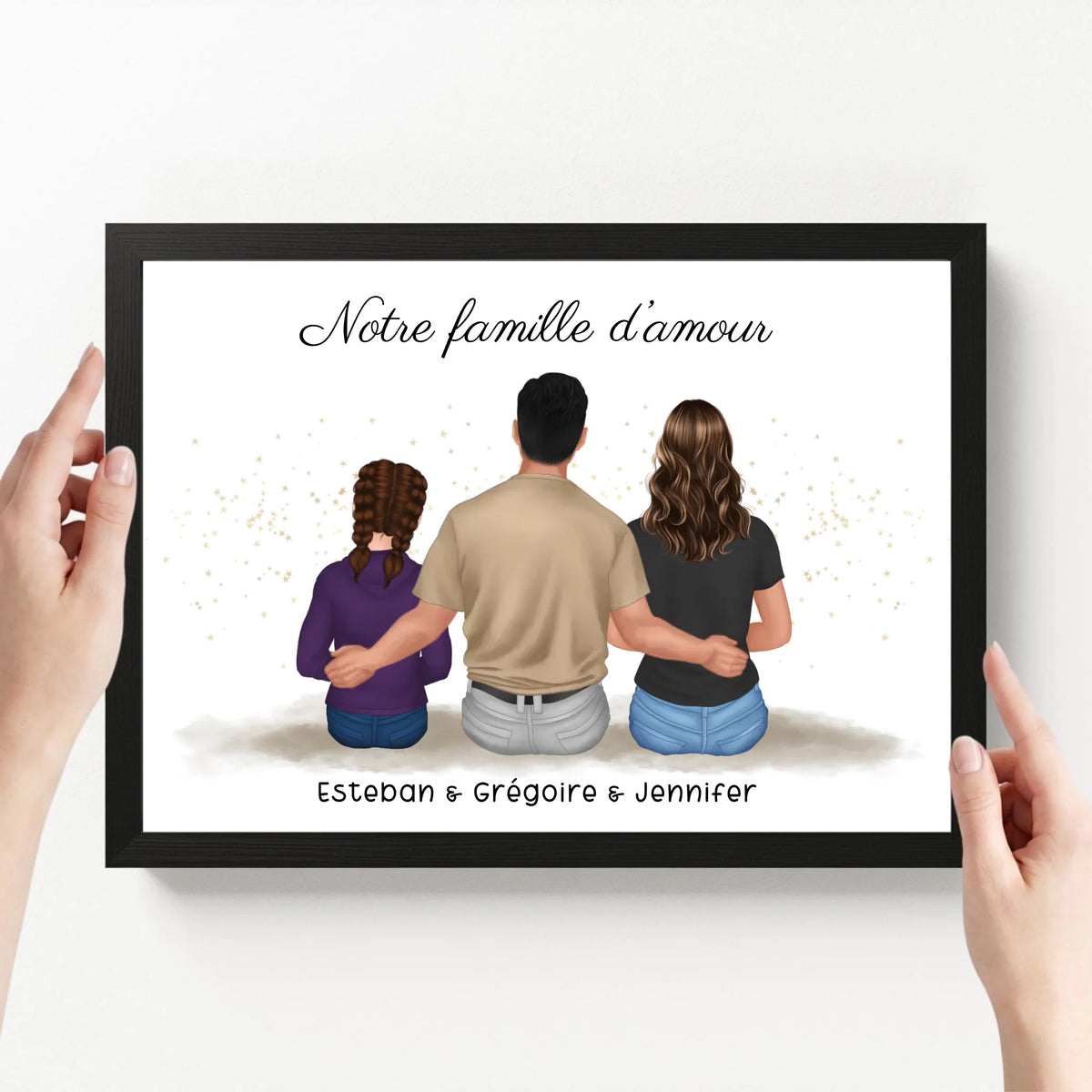 affiche personnalisé paysage avec cadre loofie