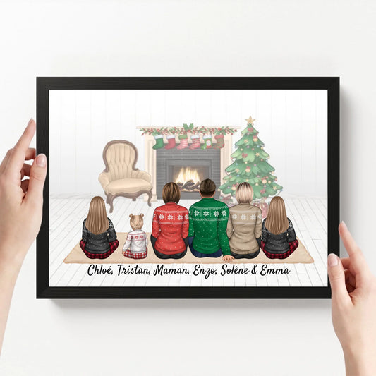 affiche personnalisé paysage avec cadre loofie