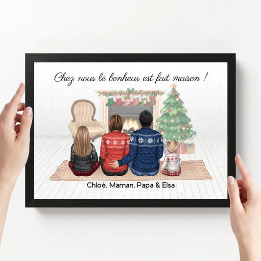 affiche personnalisé paysage avec cadre loofie