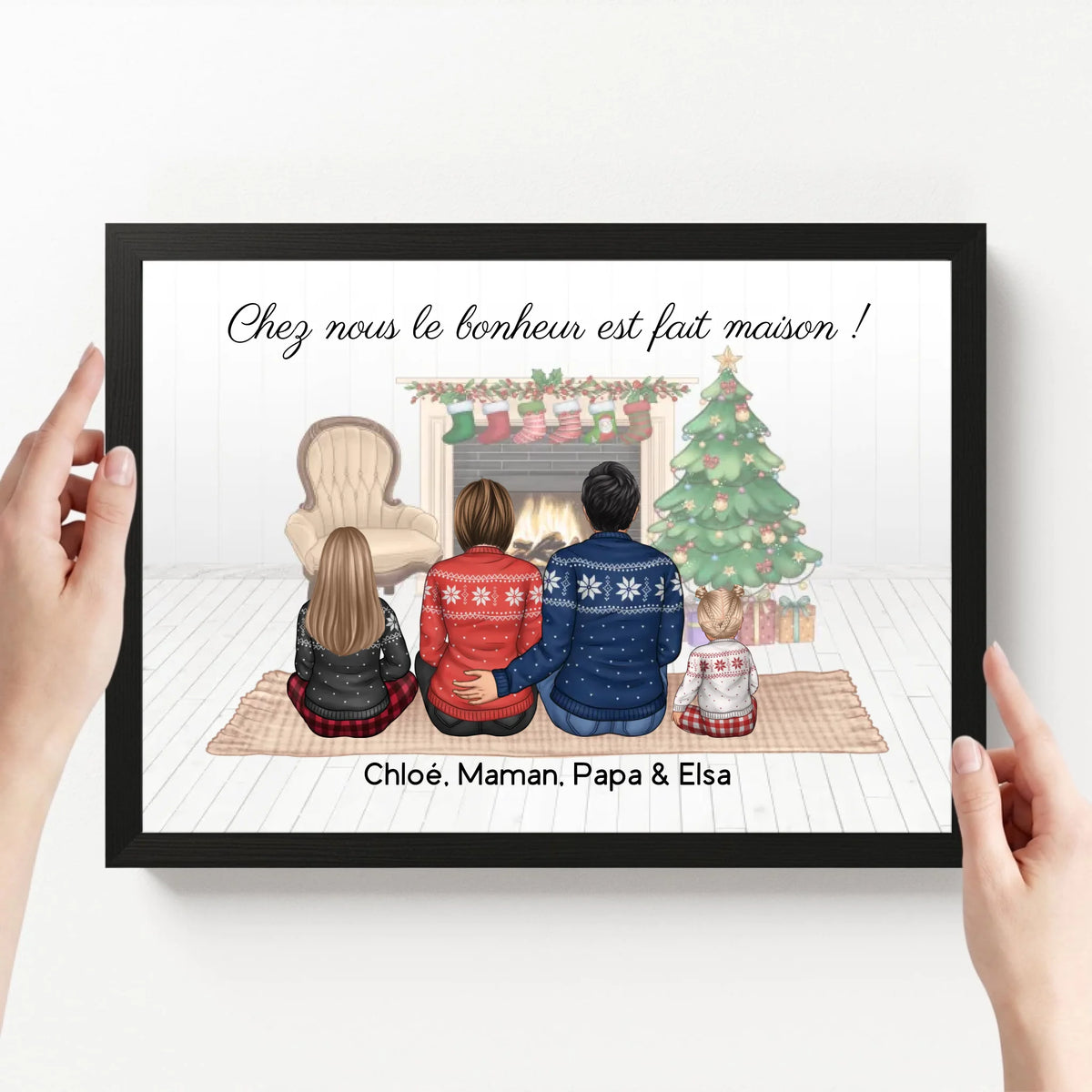 affiche personnalisé paysage avec cadre loofie