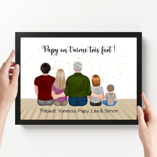 affiche personnalisé paysage avec cadre loofie