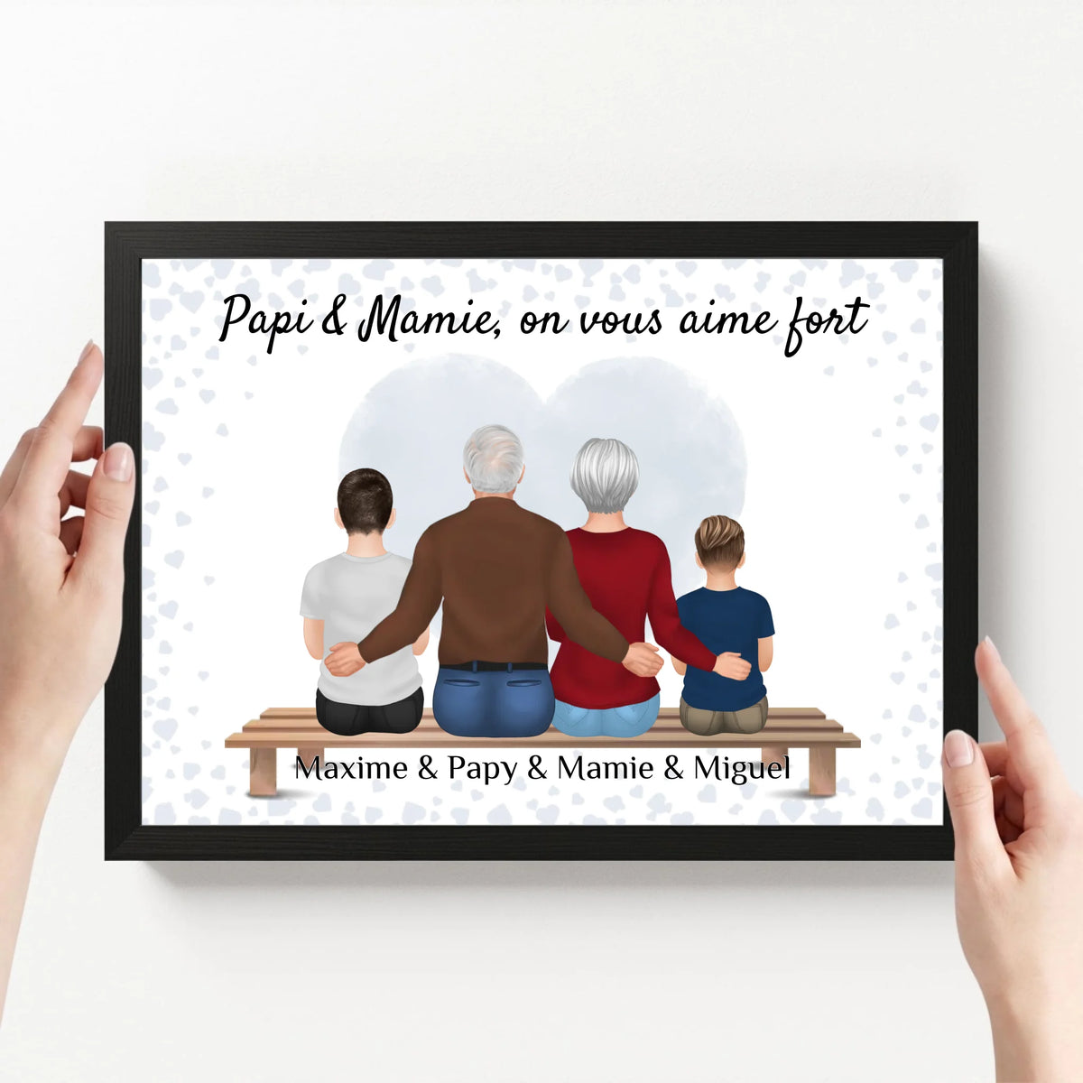 affiche personnalisé paysage avec cadre loofie