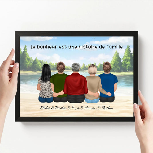 affiche personnalisé paysage avec cadre loofie
