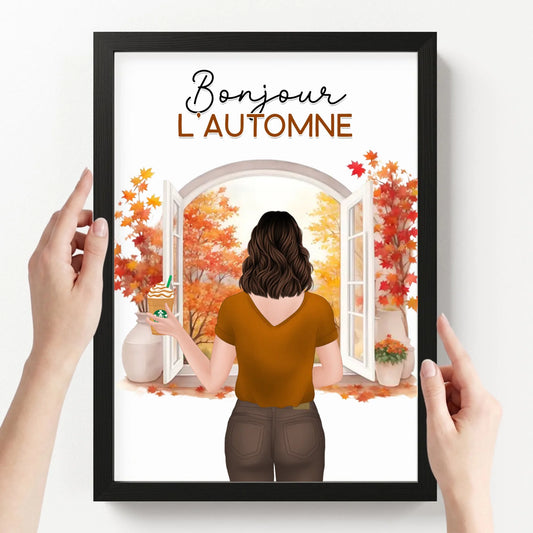 affiche personnalisé portrait avec cadre loofie