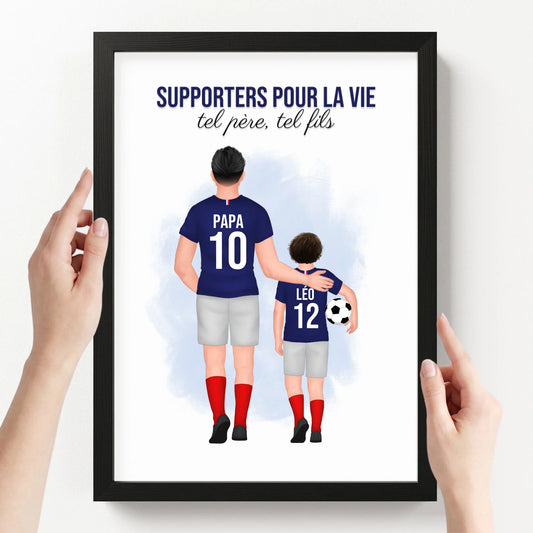 affiche personnalisé portrait avec cadre loofie