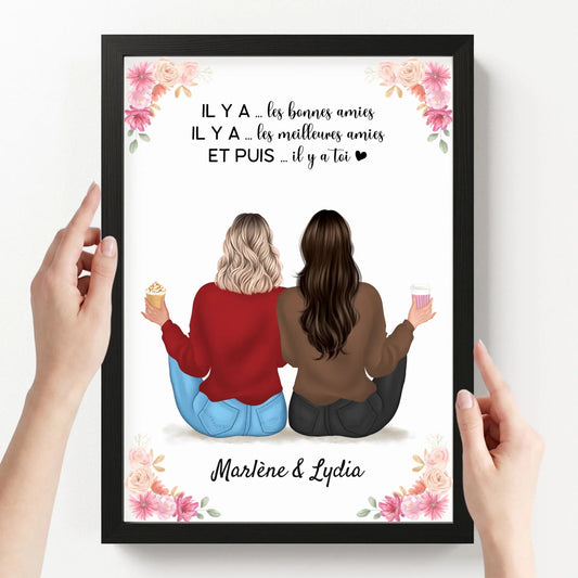 affiche personnalisé portrait avec cadre loofie