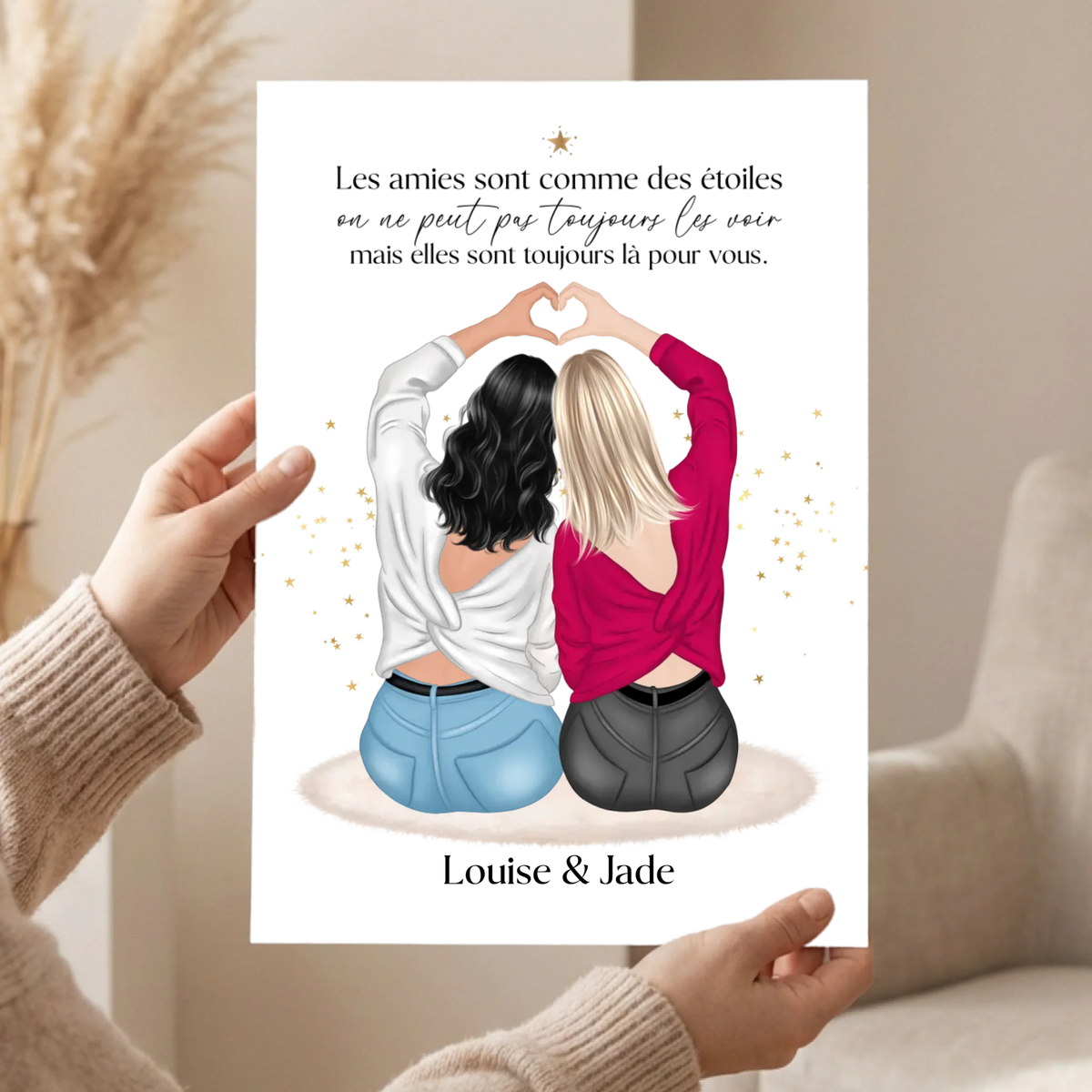  affiche meilleures amies portrait loofie
