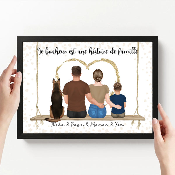 affiche personnalisé paysage avec cadre loofie