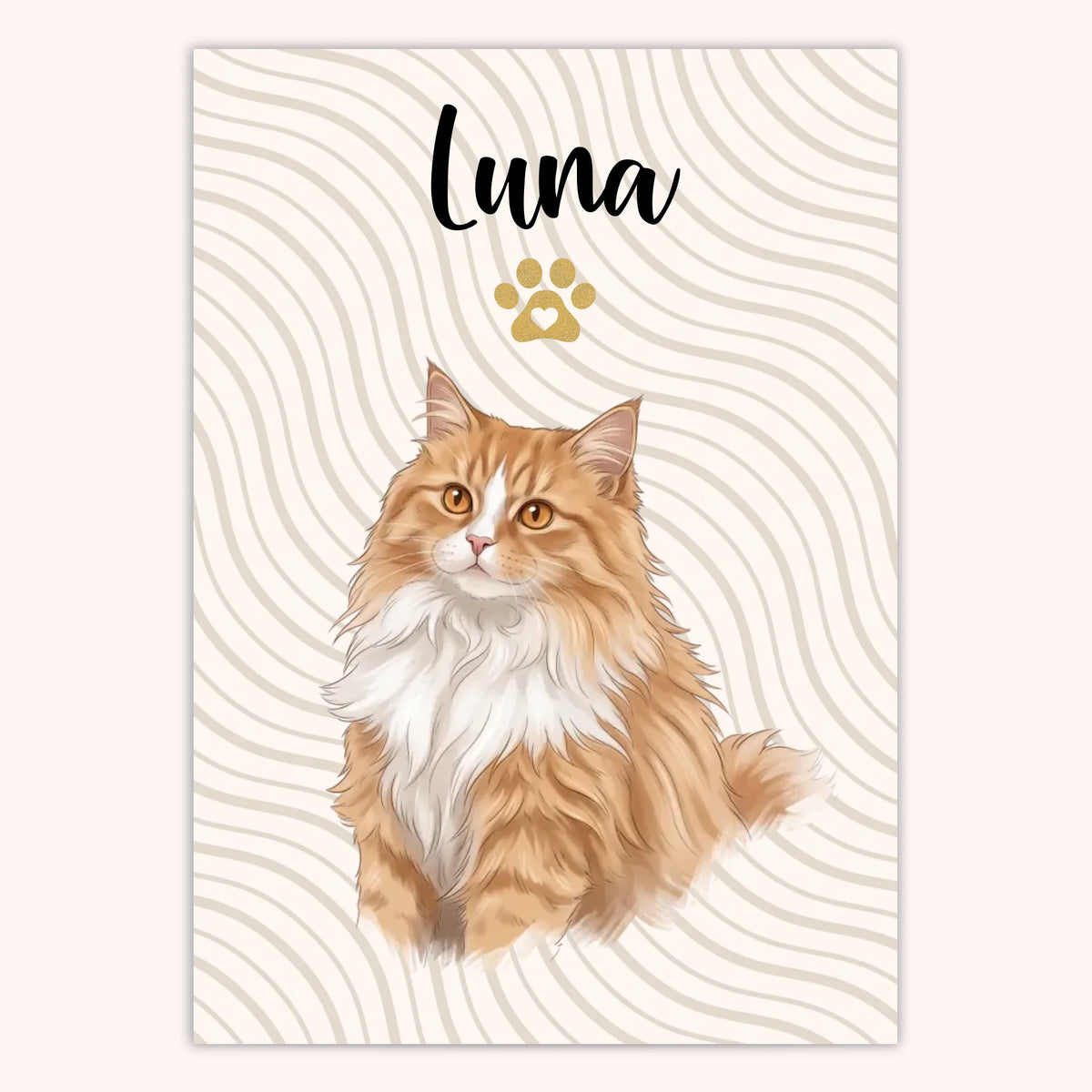 Affiche Personnalisée - Portrait Chat